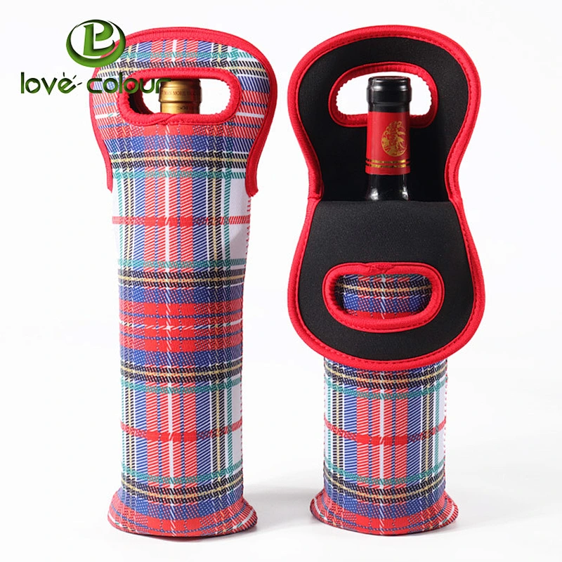 Custom neoprene wine bottle sleeve coolers with printing logo