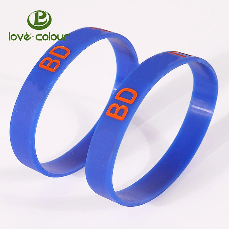 Custom music silicone bracelet/rubber inspirational wristband bracelets