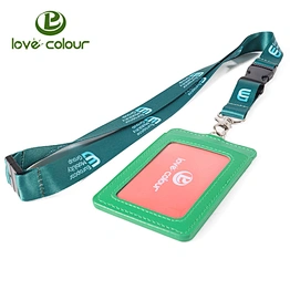 Promotional gift id badge card holder keychain sublimation neck lanyard customized