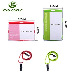 Custom wholesale horizontal and vertical plastic name card holder