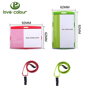 Custom wholesale horizontal and vertical plastic name card holder