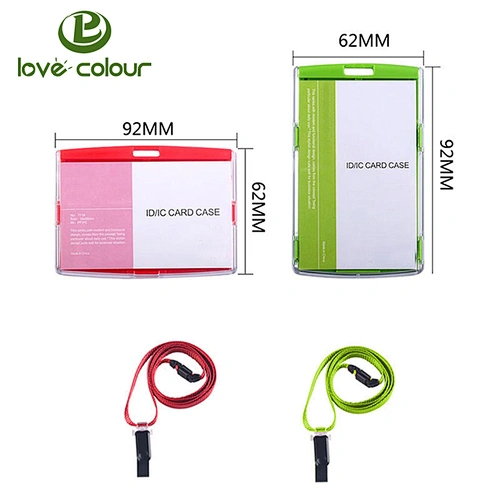 Custom wholesale horizontal and vertical plastic name card holder