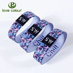 Custom printed event stretch wristband for party
