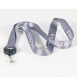 Custom Retractable Reels Keychains Lanyards Polyester Strap for ID Badge Holder