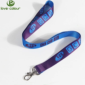 Both sides printed polyester lanyard with custom message or logo