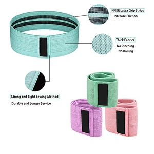 Gym exercise stretch bands fabric fitness resistance circle band