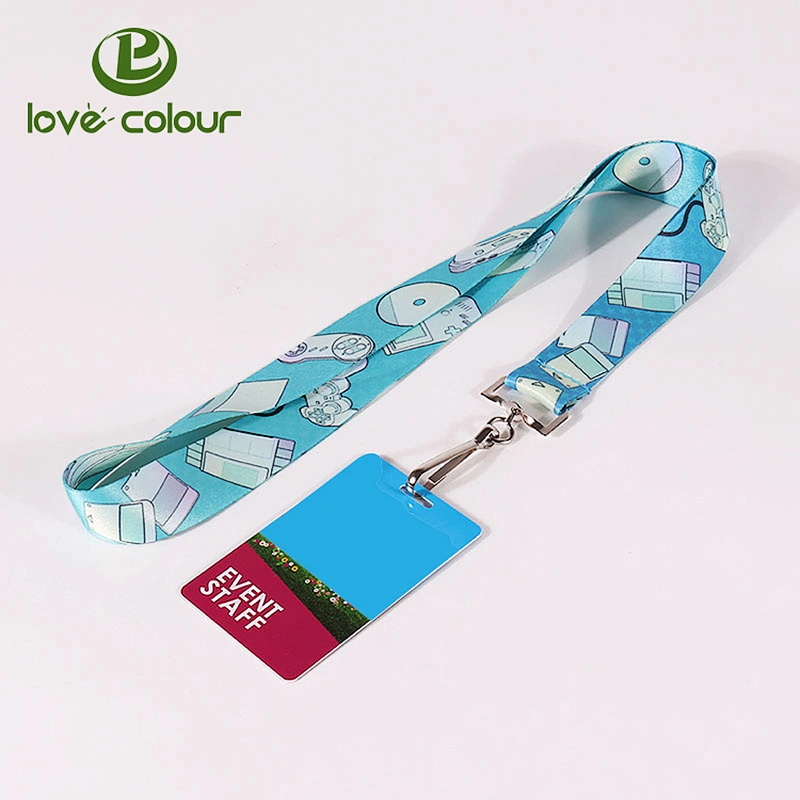 Hot sale id card holder staff lanyard for company
