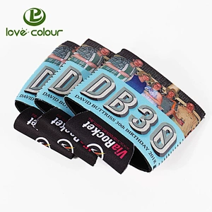 Hot selling neoprene foldable beer can bottle holder for promotion