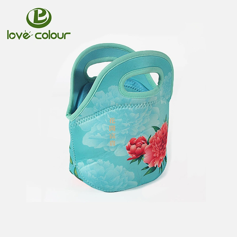 Reusable Neoprene Insulated Tote Soft Handiness Lunch cooler bag