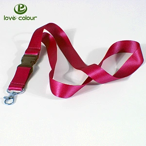 Most Popular Promotional Polyester ID Holder Solid Color Neck Strap