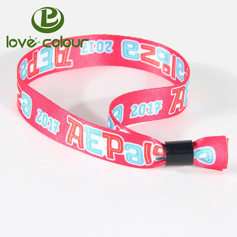 Sublimation printing polyester VIP wristbands with event logo