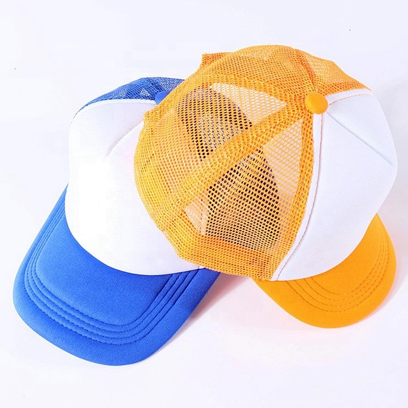 OEM manufacture custom mesh trucker cap hat with 5 panels