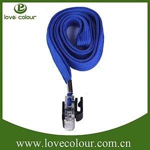 Wholesales in stock id card polyester lanyard neck strap