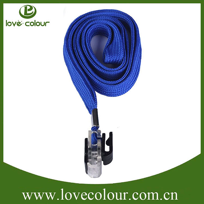 Wholesales in stock id card polyester lanyard neck strap