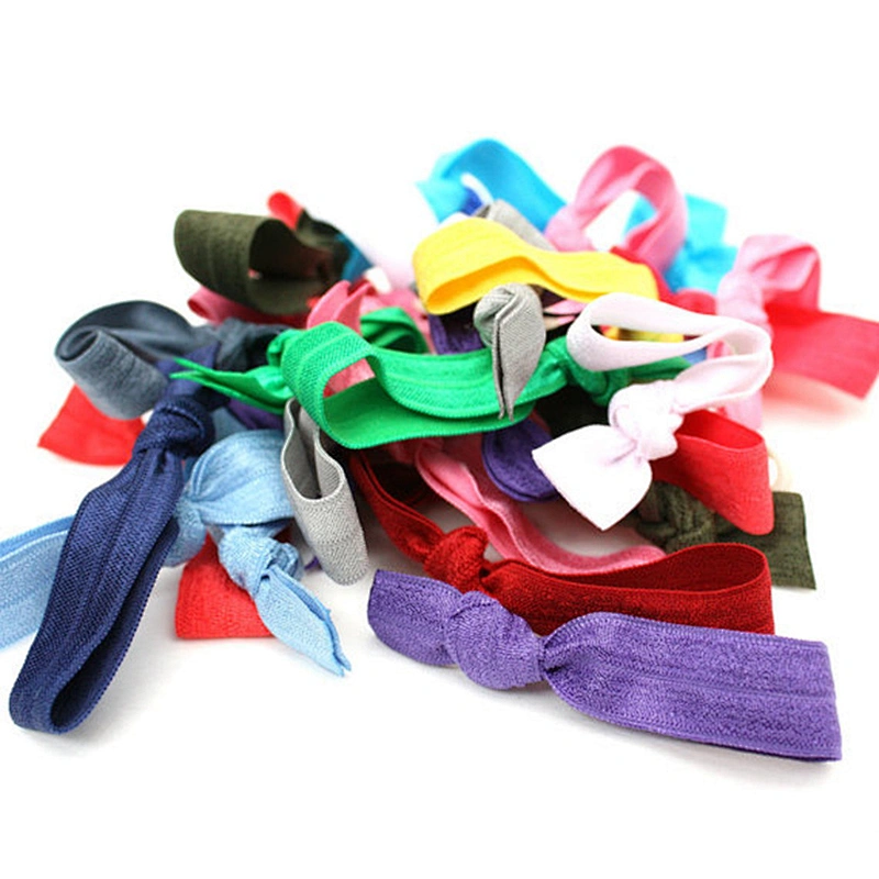 Hair Ties Pony Tail Holder No Crease Knotted Ribbon Bands