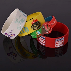 Silicon bracelet for men basketball sports rubber wristband personality