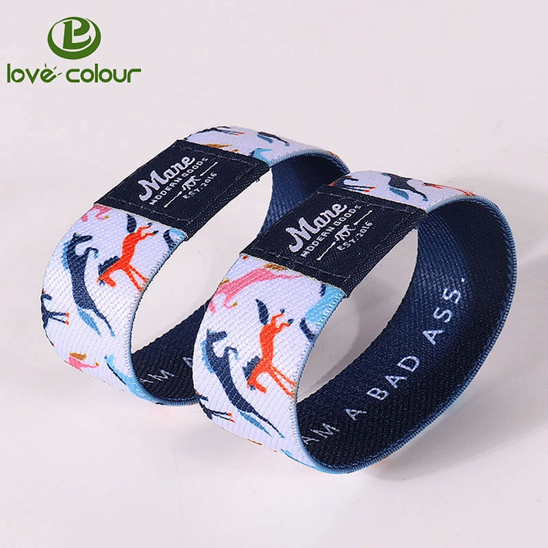 Custom RFID Elastic Fabric Wristbands Bracelet with Your Logo