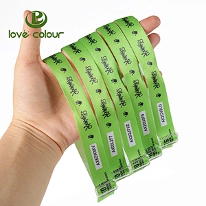 Personalized music satin wristband custom made fabric event festival bracelets with adjustable buckle