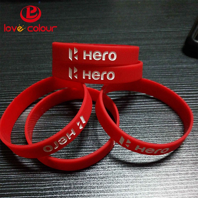 Factory custom made silicone black rubber wristbands bracelet for boys