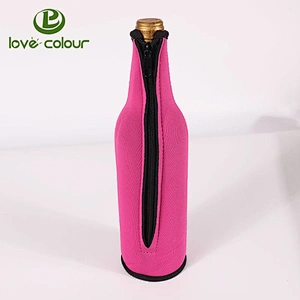Custom 3mm foam neoprene insulated wine bottle cooler stubby holder