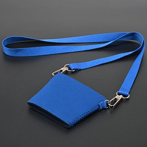 Custom neoprene beer glass holder polyester lanyard with big discount / Lanyard with wine glass holder