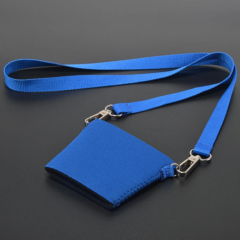 Custom neoprene beer glass holder polyester lanyard with big discount / Lanyard with wine glass holder
