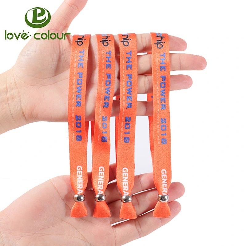 Factory Price Custom Fabric Printed Wristbands for Christmas Activities