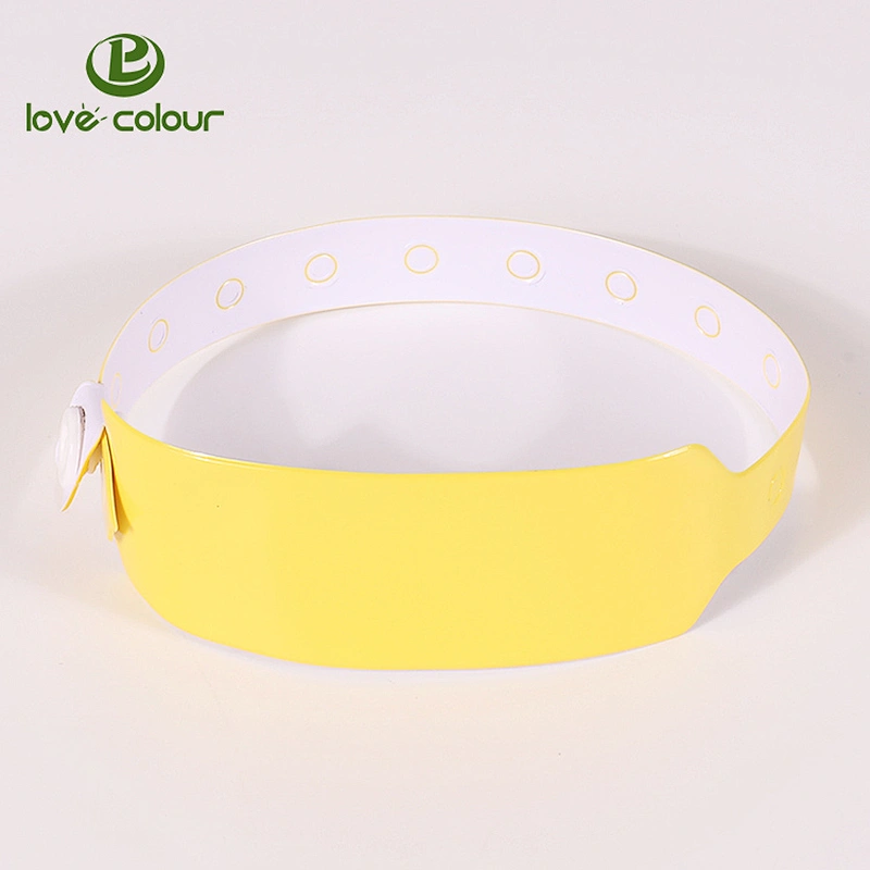 Promotional Custom Identification Disposable Vinyl Paper Wristbands One Time Use