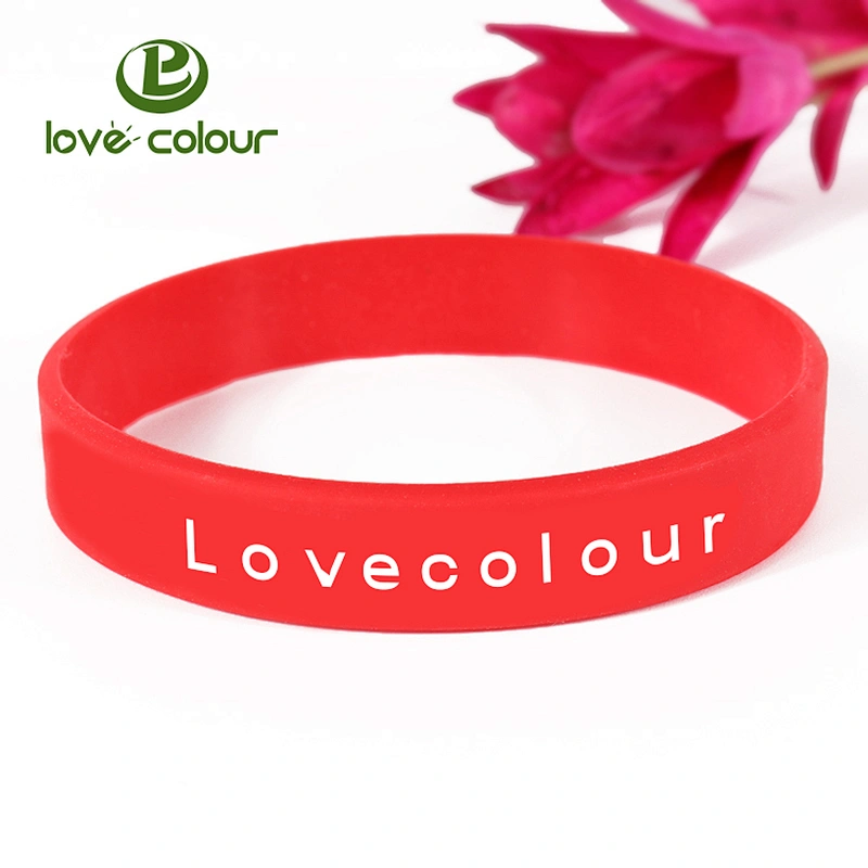 Eco-friendly factory custom made debossed printing silicone wristband with free sample