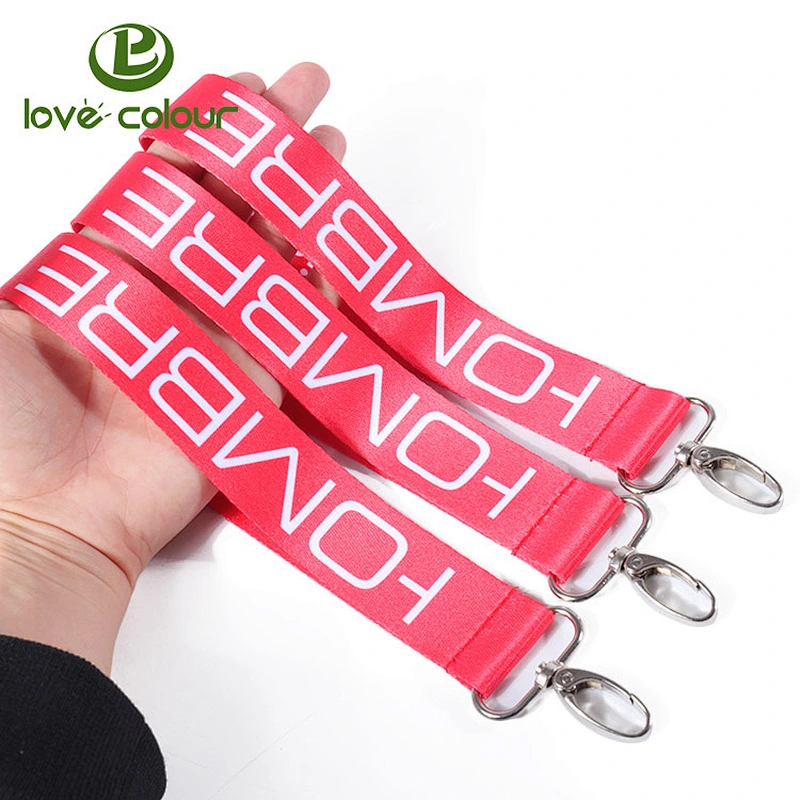 Polyester keychain short strap lanyard manufacturer