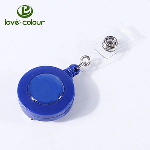 Factory direct custom id card plastic name badge reel