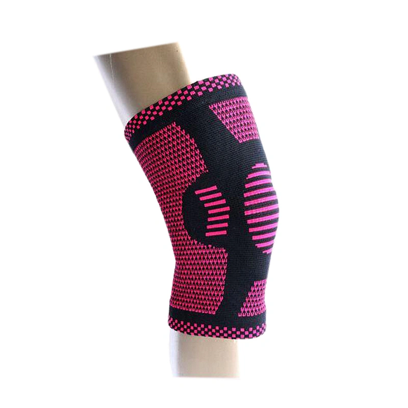Customized Breathable Elastic Nylon Sport Knee Sleeve Knee Brace Outdoor Sports Protector Knee Support