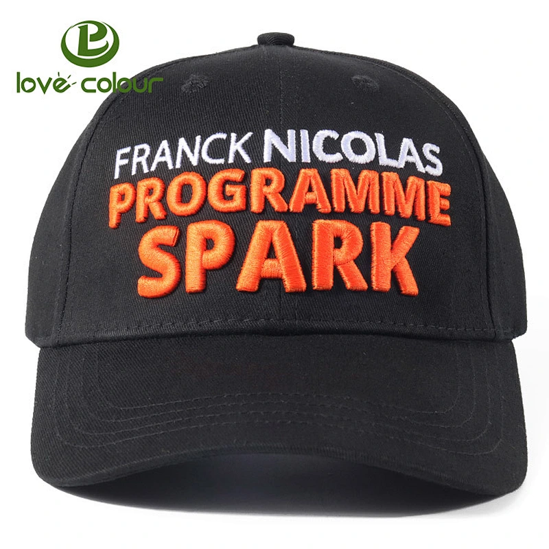 OEM Custom 100% cotton hat 3D embroidery baseball cap