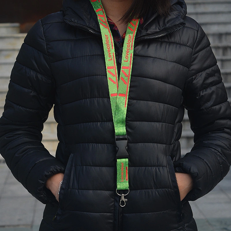 Custom Event Polyester Lanyard With Plastic Release Buckle For Hold Badge ID Holder