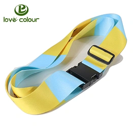Guangzhou manufacturer custom sublimation printing travel colorful luggage strap