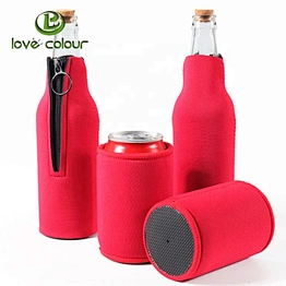 Custom neoprene bottle cooler sleeve for party