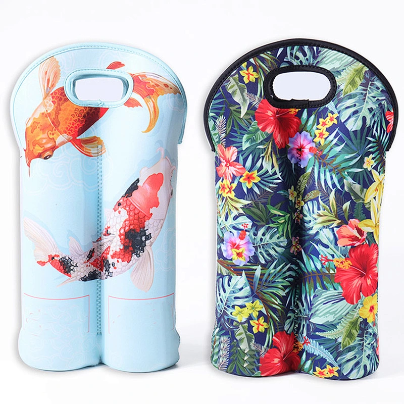 High Quality Neoprene Made Thermal Tote Cooler bags for Bottles