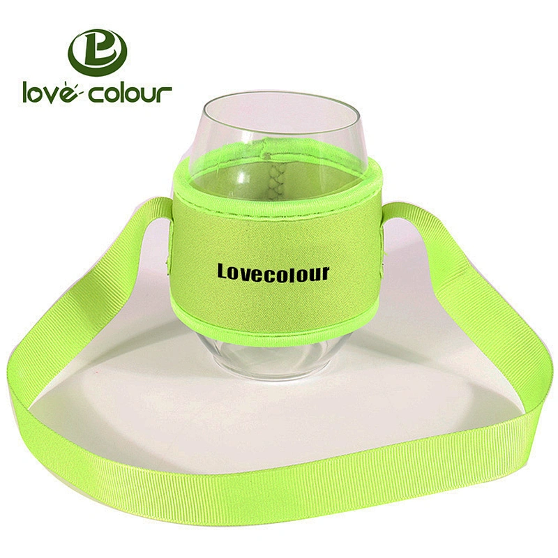 Neoprene wine cooler / glass bottle sleeve / wedding stubby holders