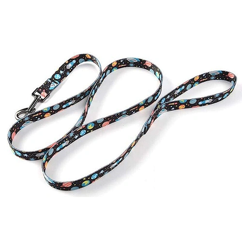 Custom Adjustable Eco- Friendly Polyester Sublimation Pet Leash for Outdoor