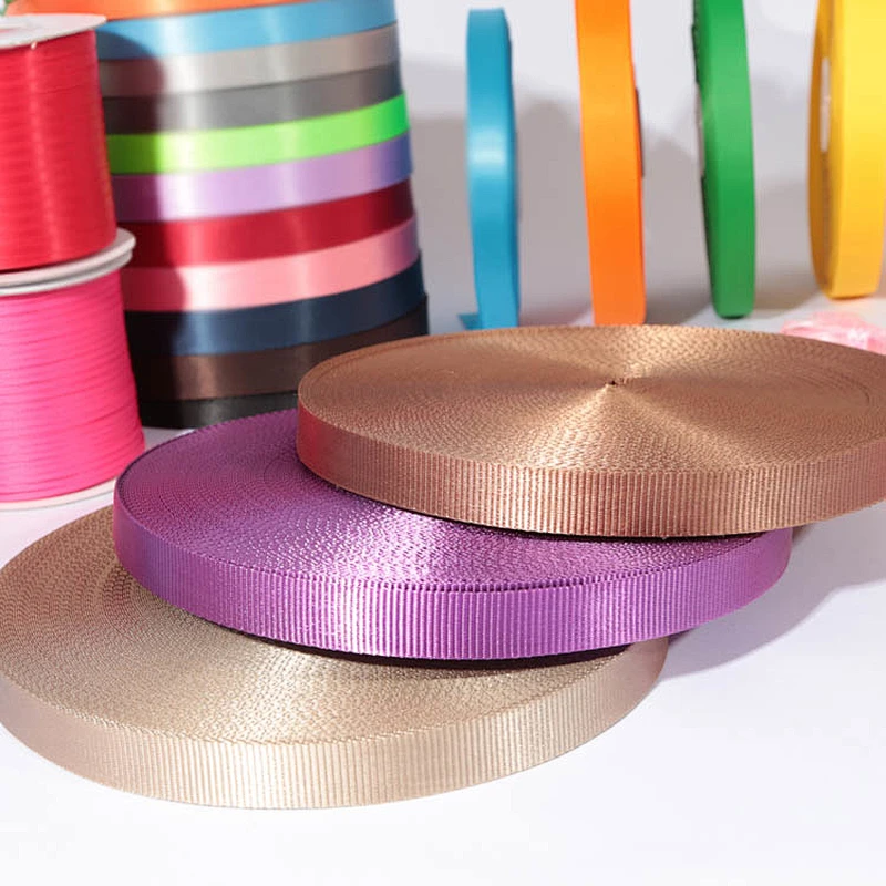 Custom webbing for packing gift/Colorful 10mm nylon webbing