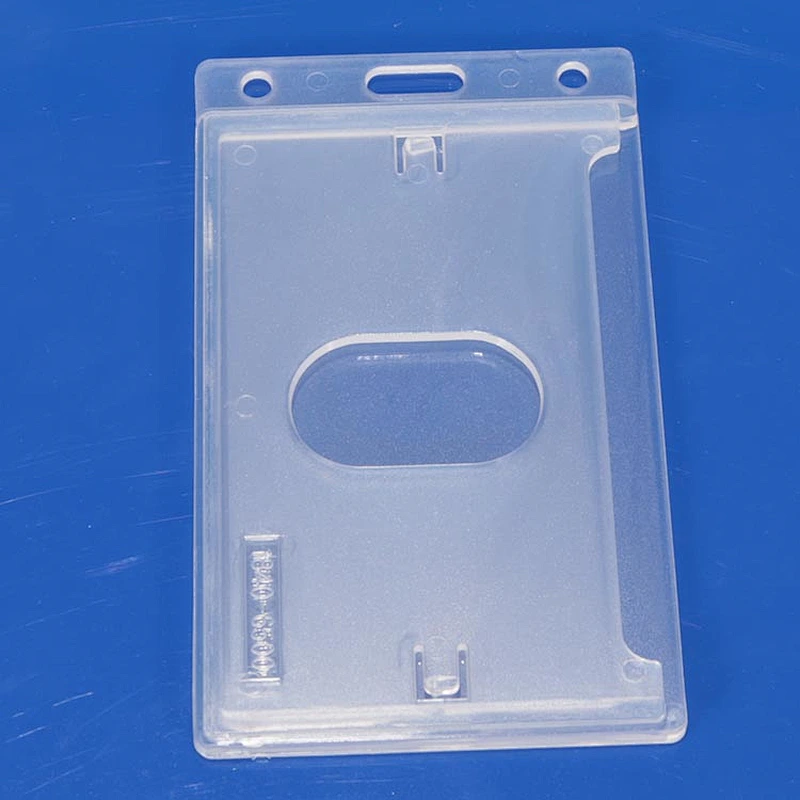 Free design vertical badge id card holder, plastic name badge holder