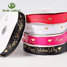 Custom polyester wedding grosgrain ribbon strap for decoration