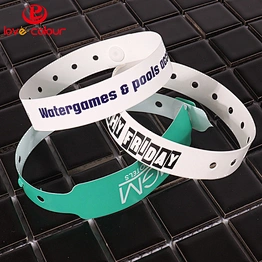 L shape adult size cheap custom give away customized vinyl wristbands for events