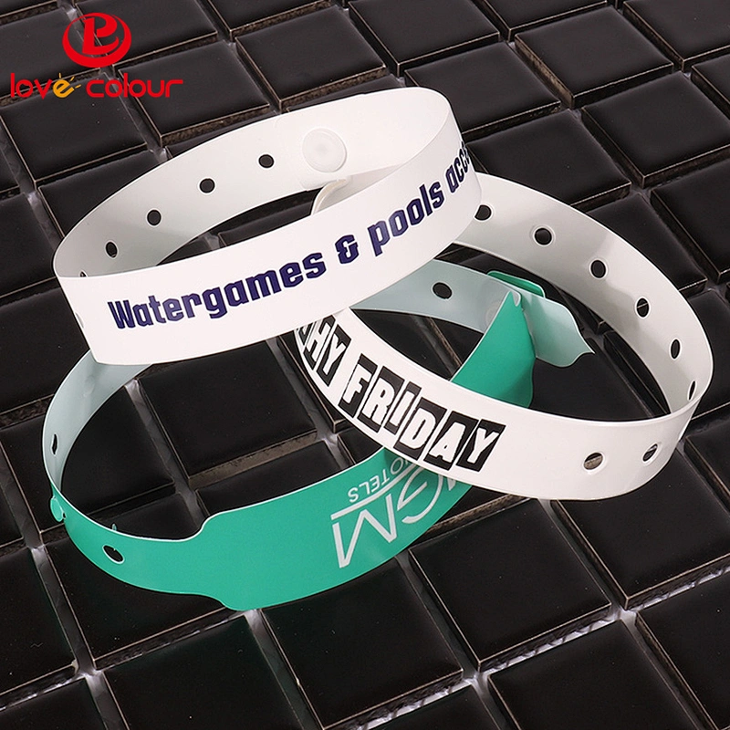 L shape adult size cheap custom give away customized vinyl wristbands for events