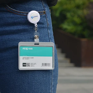 Custom ID card work card badge holder retractable