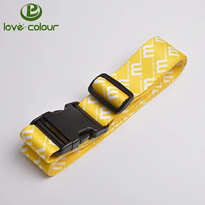 Personalised polyester multicolor travel luggage belt luggage strap