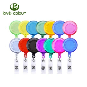 High quality custom plastic and stainless steel badge reel for sale