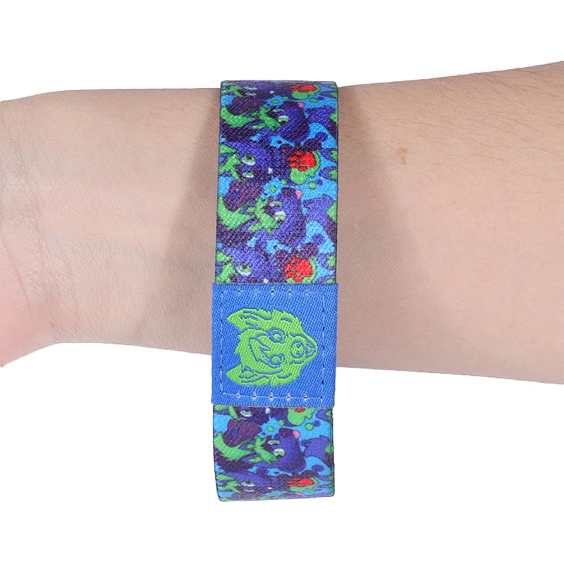 Polyester Custom Eco-Friendly RFID Holiday Event Elastic Wristband