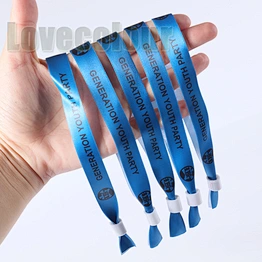 Professional factory directly sale sublimation polyester wristband bracelet
