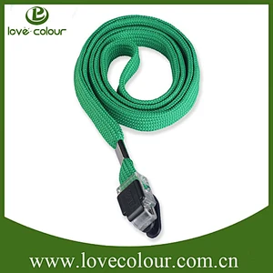 Wholesales in stock id card polyester lanyard neck strap